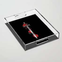Thorn Sword Red Acrylic Tray