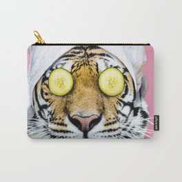 Tiger in a Towel Carry-All Pouch