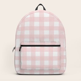 pink checkerboard backpack