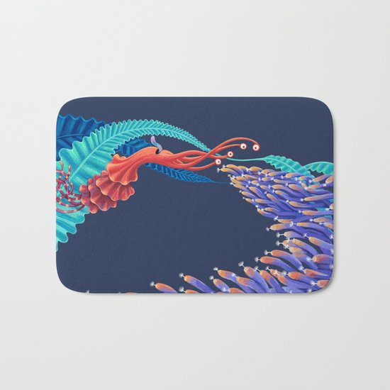 Dancing monster Bath Mat