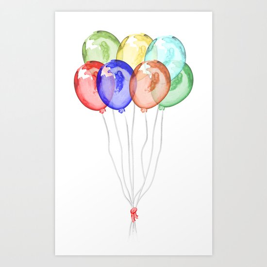 Baloons Art Print