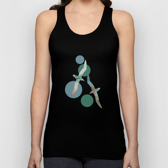 Seagull Polka Unisex Tank Top