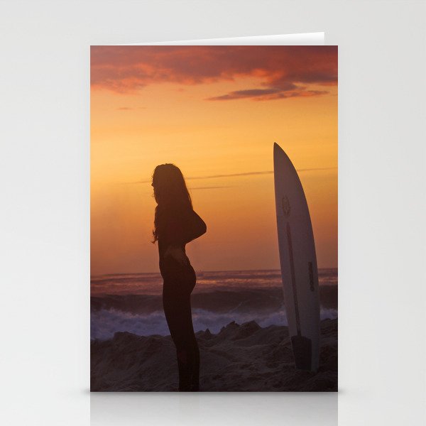 Dawn Surfer Stationery Cards
