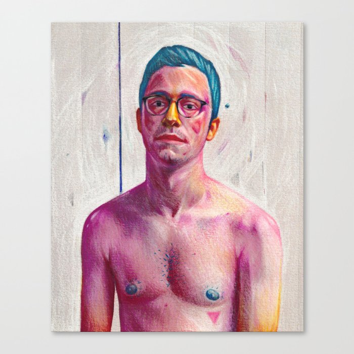 Pink Self Portrait I Canvas Print