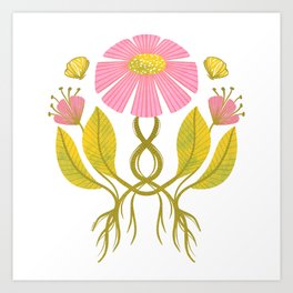 Harmony Flower - symmetry Art Print