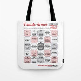 Female Armor Rhetoric Bingo Tote Bag