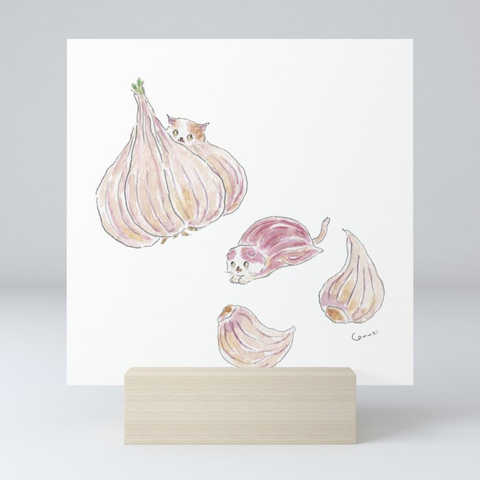 Garlic Cats Mini Art Print