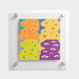 The crying eyes patchwork 3 Floating Acrylic Print
