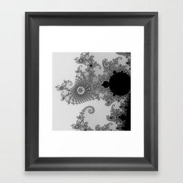 males mandelbrot abstract Framed Art Print