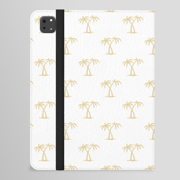 Tan Palm Trees Pattern iPad Folio Case