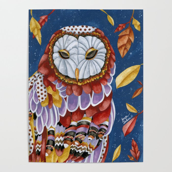 Owl Aura Poster