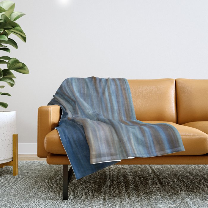 Ripples in water natural pattern Throw Blanket