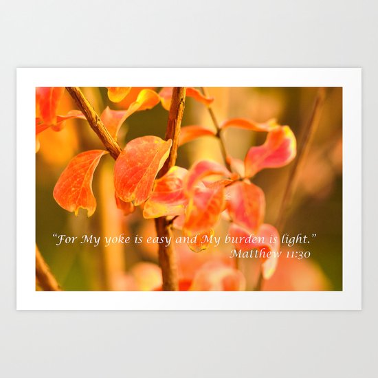 My Yoke is Easy Art Print