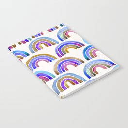 Rainbow Watercolor – Indigo Notebook
