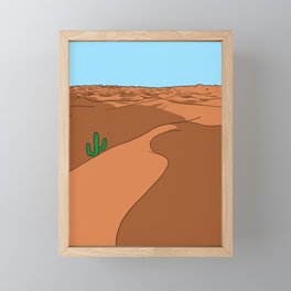 Desert Cactus Framed Mini Art Print