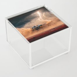 Landing on a new planet Acrylic Box