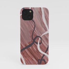Tangled Abstract Acrylic Painting iPhone Case
