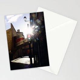 Fragments of colors and sunlight in Vieux-Lyon - Travel Photography Stationery Card