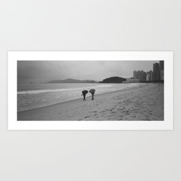 Beach in Busan Art Print