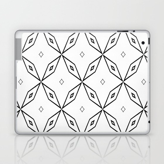 Black and White Minimalistic Pattern Laptop & iPad Skin