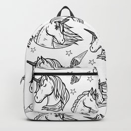 Unicorn Black and White Pattern Backpack | Femaleunicorn, Unicorndesign, Dadcorn, Unicornpattern, Maleunicorn, Icecreamunicorn, Boysunicorn, Girlsunicorn, Unicornblanket, Unicornpillow 