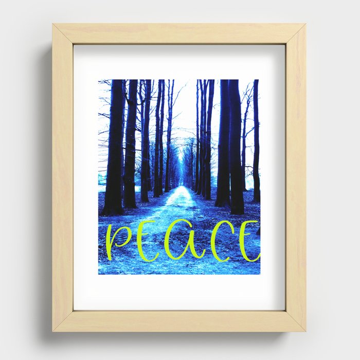Finding Peace in Nature Recessed Framed Print