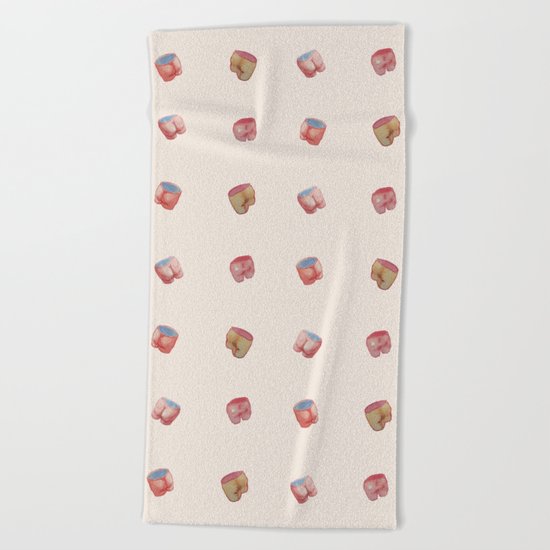 Pink Butts Beach Towel