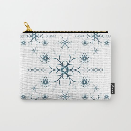 Blue flowers. Pattern. Carry-All Pouch