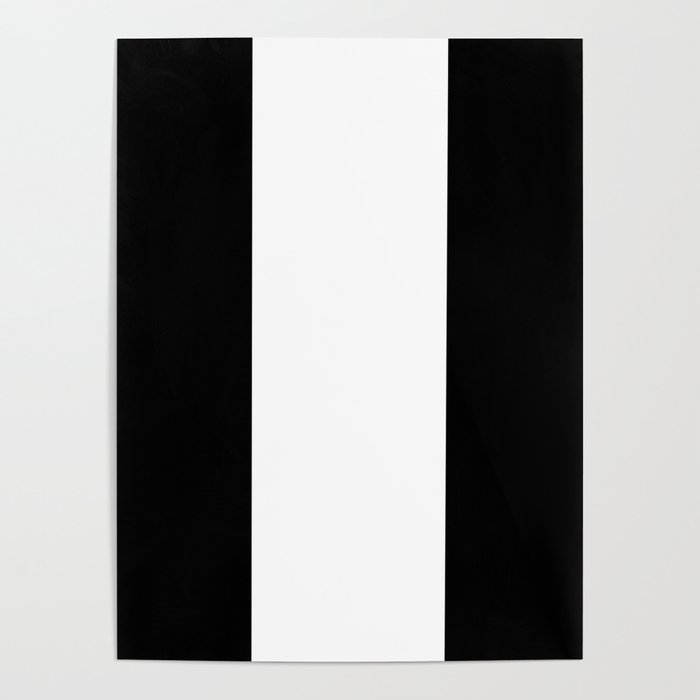 Black Contrast Abstract Art Poster