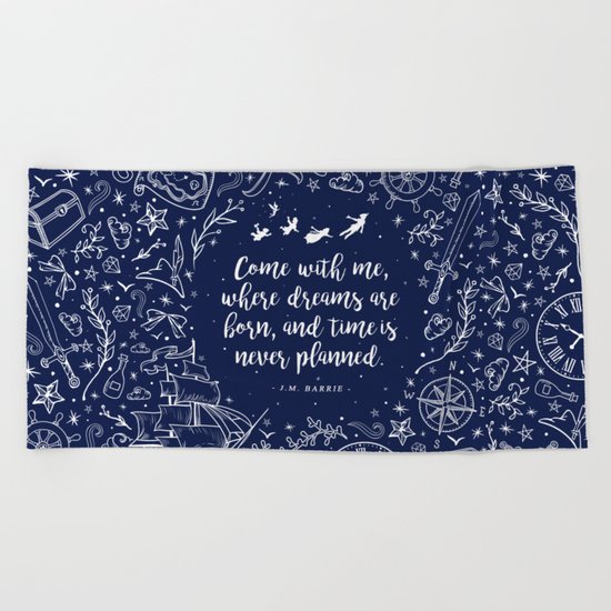 Where dreams are born Beach Towel