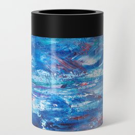 Abstract Blue Flow Can Cooler