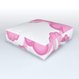 Pink Poodle Outdoor Floor Cushion