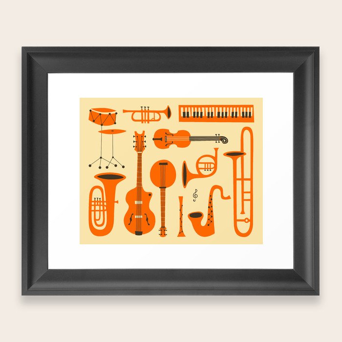 Just Jazz Framed Art Print by Jazzberry Blue Society6