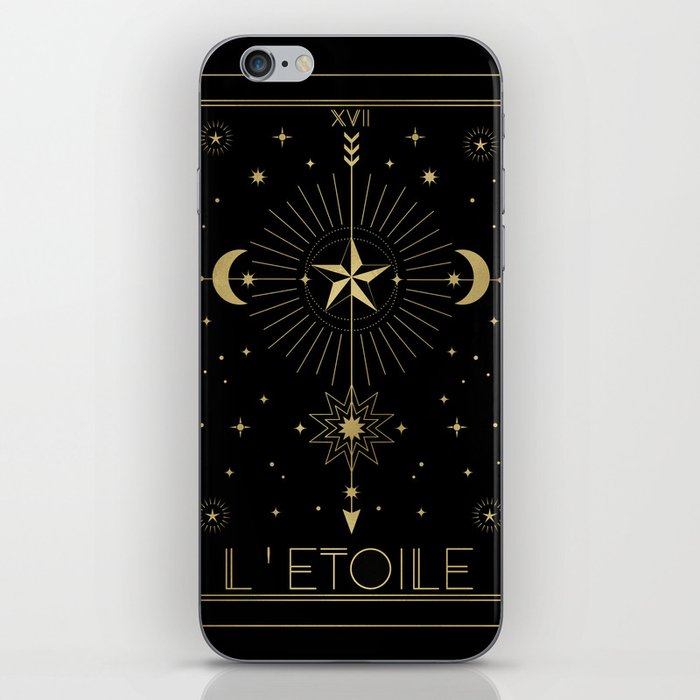 L'Etoile or The Star Tarot Gold iPhone Skin