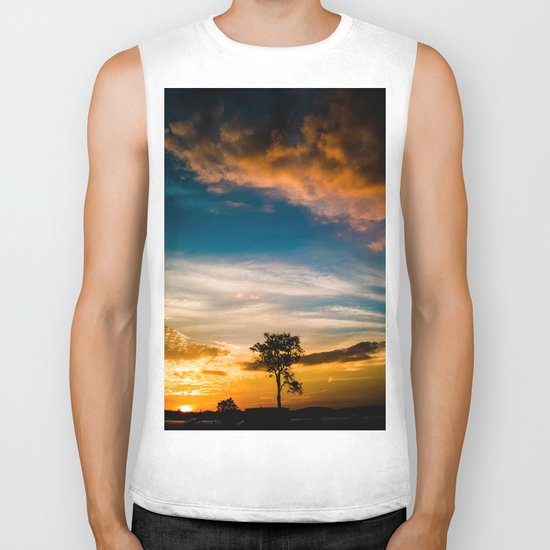Nice Sunset Biker Tank