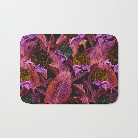 Dark Leaves Bath Mat