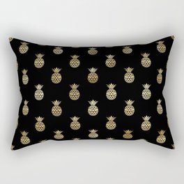 Gold Pineapple Rectangular Pillow