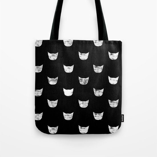 White Cat Tote Bag