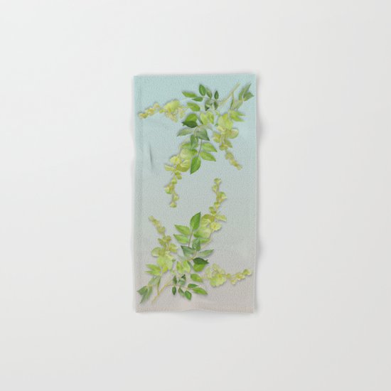 Yellow Tiny Flowers Hand & Bath Towel