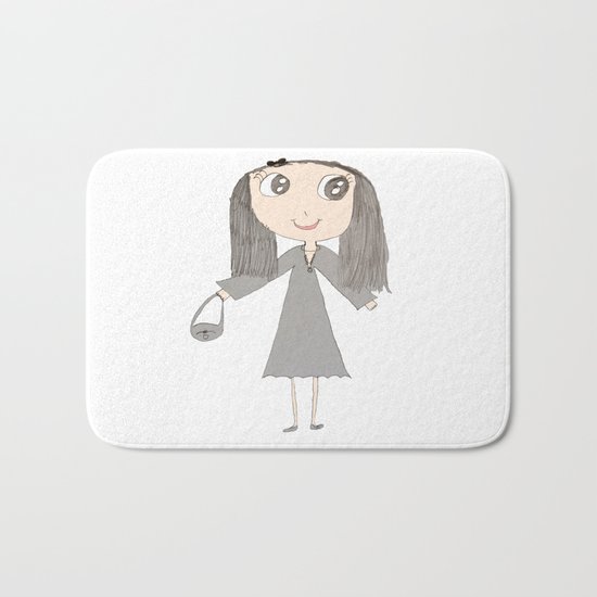 Greyzoolina | Kids Painting by Elisavet Bath Mat