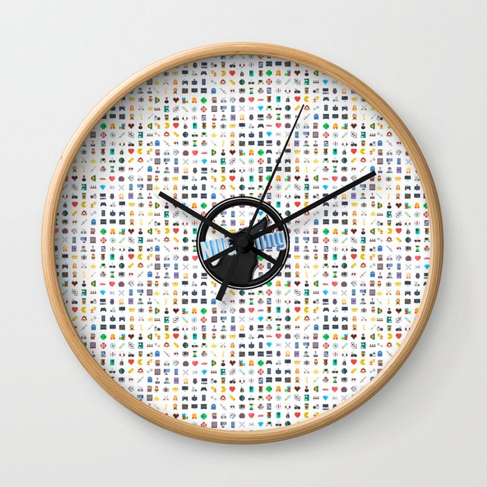 NUGaming Icon Print (Coloured) Wall Clock
