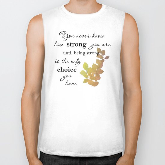 You are Strong Biker Tank