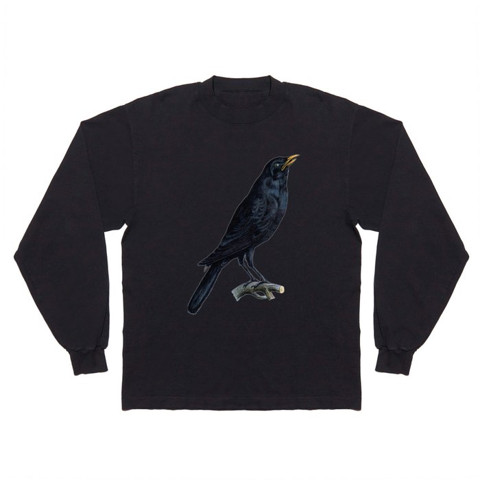 Vintage Raven Long Sleeve T Shirt
