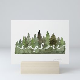 Explore in the Trees Mini Art Print