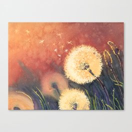 Dandelion Dust Canvas Print