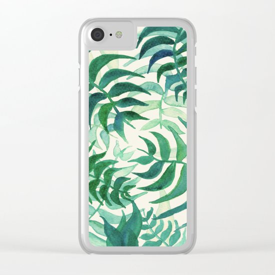 Botanical vibes Clear iPhone Case