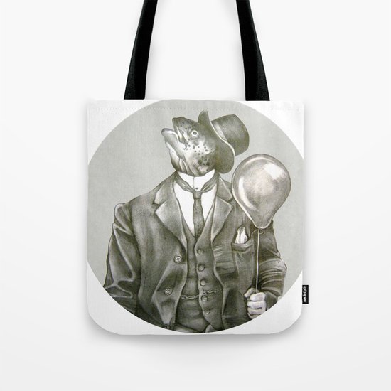 In which a dapper fish is encircled Tote Bag