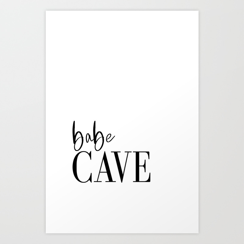 Babe Cave Vinyl Wall Decal Baby Nursery Wall Decor Typography