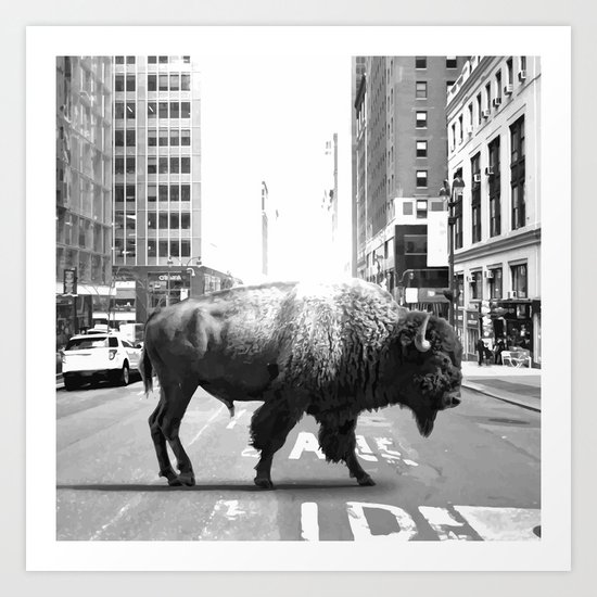 STREET WALKER Art Print