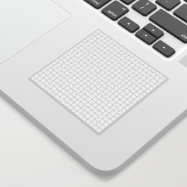 Grey minimal geometrical liquid square pattern Sticker